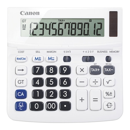 Canon TX-220TSII Portable Display Calculator, 12-Digit, LCD 0633C001